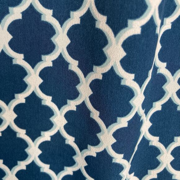 Macy’s Charter Club Women's Teal Moroccan Button Front Tunic Blouse Size 1X Boho - Picture 12 of 12